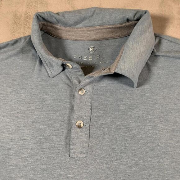 Free Fly Polo Shirt Mens Medium Performance Bamboo Blend Golf Casual Stretch - Picture 2 of 8